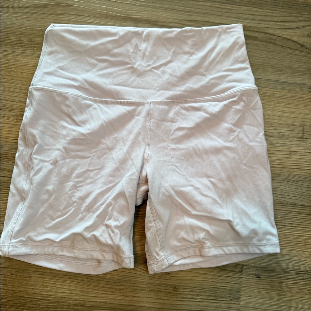 Lululemon Athletica White Bike Shorts